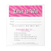 Zebra Vendor Event Leads Drawing Slip Booking  ノートパッド (正面)