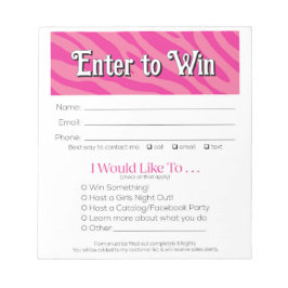 Zebra Vendor Event Leads Drawing Slip Booking  ノートパッド