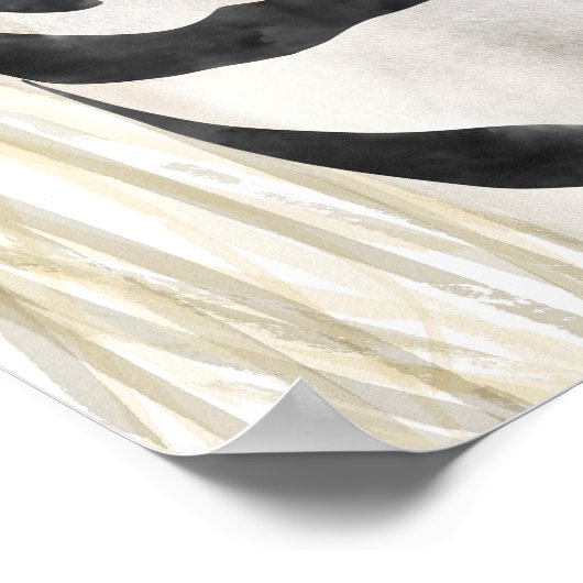 Zebra Wall Art Home Decor ポスター (角)