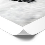 Zebra Wall Art Print Subtle Movement, Black and ポスター (角)