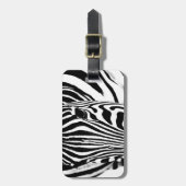 Zebra wildlife photography Africa Safari動物 ラゲッジタグ (正面縦)