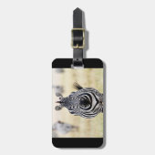 Zebra wildlife photography Africa Safari動物 ラゲッジタグ (正面縦)