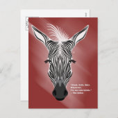 Zebra without Labels Postcards シーズンポストカード (正面/裏面)