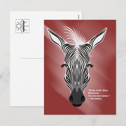 Zebra without Labels Postcards シーズンポストカード (正面/裏面)