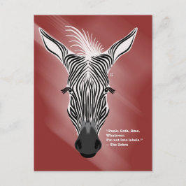 Zebra without Labels Postcards シーズンポストカード