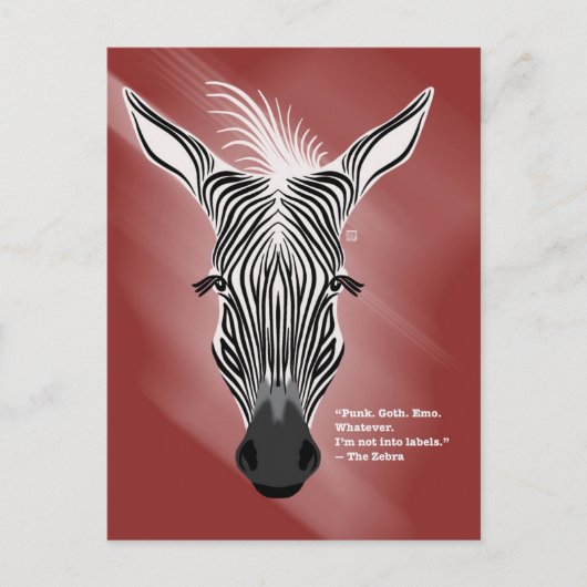 Zebra without Labels Postcards シーズンポストカード (正面)