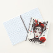Zebra Woman – 受賞歴のあるアーポップ・アートのト ノートブック (内部)