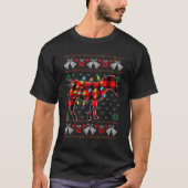 Zebra   Xmas Lights Ugly Christmas Sweater Tシャツ (正面)