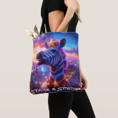 ZEBRA ZANZIBARでアストライプッドのスター トートバッグ (クローズアップ)