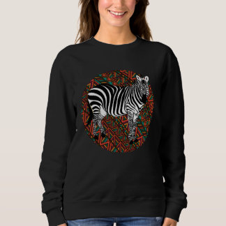 Zebra  zoo stripes animal costume tropical wildern スウェットシャツ