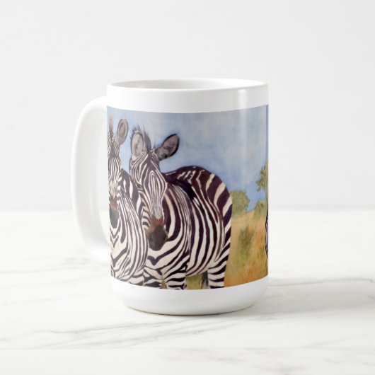Zebras コーヒーマグカップ (正面左)