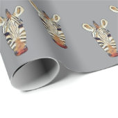 Zebra's Head Wrapping Paper ラッピングペーパー (ロールコーナー)