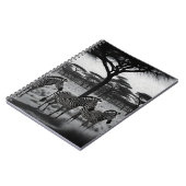 Zebras In Africa油、絵を描ノート ノートブック (左側)