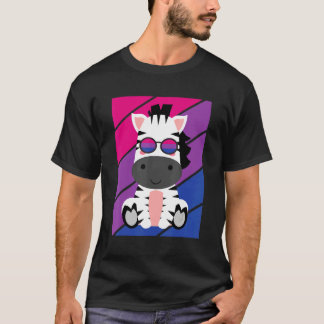 Zebras Pride Bisexual Flag LGBTQ Proud Ally Pride  Tシャツ