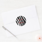 zebravertical,Sweet sixteen..sticking ラウンドシール (封筒)