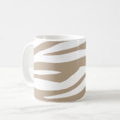 Zebre beige コーヒーマグカップ (正面左)