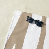 Zèbre beige ビーチタオル (インサイチュ)