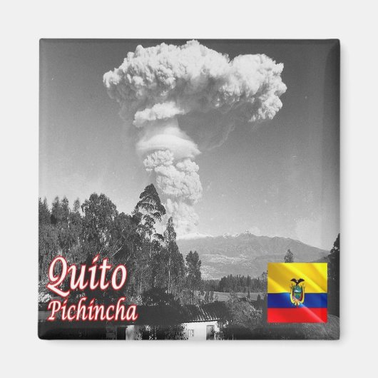 zEC007 QUITO, Pichincha,エクアドル,アメリカ,冷蔵庫 マグネット (正面)