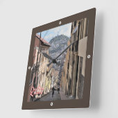 zEC009 QUITO，旧市街，アメリカ， スクエア壁時計 (傾斜)