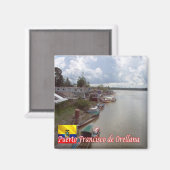 zEC011 FRANCISCO DE ORELLANA，エクアドル，冷蔵庫 マグネット (正面/裏面)