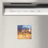 zEC014 MACHALA，エクアドル，アメリカ，冷蔵庫 マグネット (インサイチュ (食洗機))