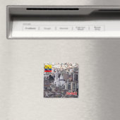 zEC024 AMBATO、エクアドル、アメリカ、冷蔵庫 マグネット (インサイチュ (食洗機))