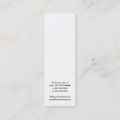 Zedの骨が交差した図形 スキニー名刺 (裏面)