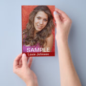 Zed Card Models - Actors Headshots チラシ (ハンドル)