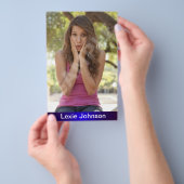 Zed Card Models - Actors Headshots チラシ (ハンドル)