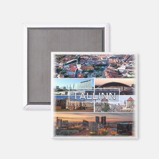 zEE004タリンエストニア冷蔵庫 マグネット (正面/裏面)