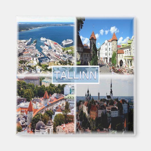 zEE005 TALLIN，旧市港，エストニア –  マグネット (正面)