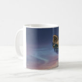 Zee Arend zonsondergang コーヒーマグカップ (正面左)