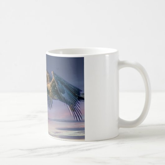 Zee Arend zonsondergang コーヒーマグカップ (右)