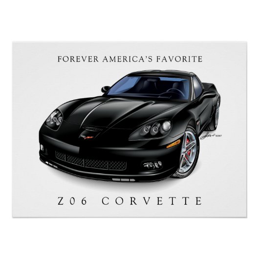 ZEE-Oエレガント6台イラストレーション ポスター (正面)