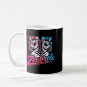 Zeebros Cute Zebra Duo Design For Zebros Lovers  コーヒーマグカップ (左)
