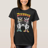 Zeebros Cute Zebra Duo Design For Zebros Lovers  Tシャツ (正面)
