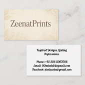 ZeenatPrintsモダンによる名刺 名刺 (正面/裏面)