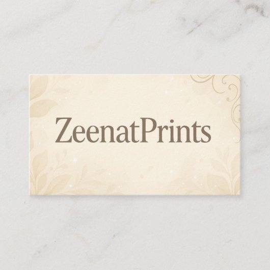 ZeenatPrintsモダンによる名刺 名刺 (正面)