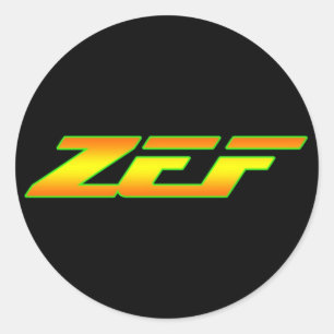 ZEFのステッカーのデカール ラウンドシール