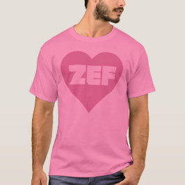 ZEFのピンク Tシャツ