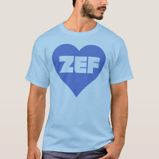 ZEFの青 Tシャツ