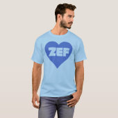 ZEFの青 Tシャツ (正面フル)