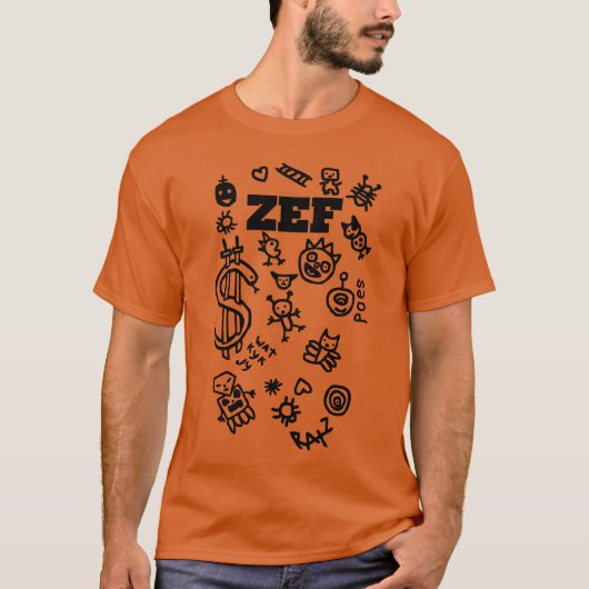 Zef Die Antwoord少年 Tシャツ (正面)