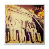 zEG023 ASSUAN，エジプト，アブシンベル，アフリカ， タイル (正面)