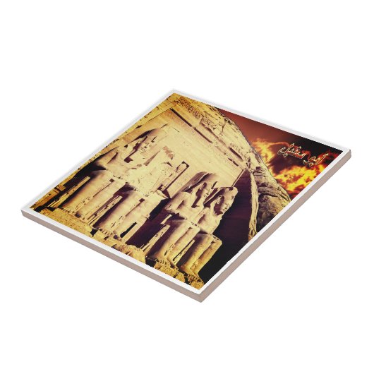 zEG023 ASSUAN，エジプト，アブシンベル，アフリカ， タイル (側面)