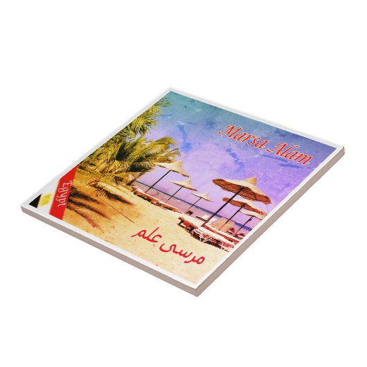 zEG025 MARSA ALAMビーチ、エジプト、紅海、 タイル (側面)