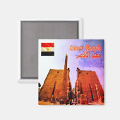 zEG028 EGYPT, Luxor Temple,入り口,冷蔵庫 マグネット (正面/裏面)