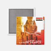 zEG029 EGYPT, Luxor Temple，アフリカ，冷蔵庫 マグネット (正面/裏面)