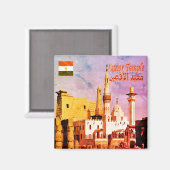 zEG031 EGYPT, Luxor Temple, Abu El Haggag,冷蔵庫 マグネット (正面/裏面)