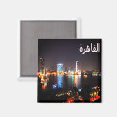 zEG034 EGYPT, Cairo by Night，アフリカ，冷蔵庫 マグネット (正面/裏面)